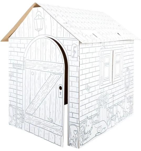 Small Foot - Cardboard Playhouse Farm 87x71x88cm
